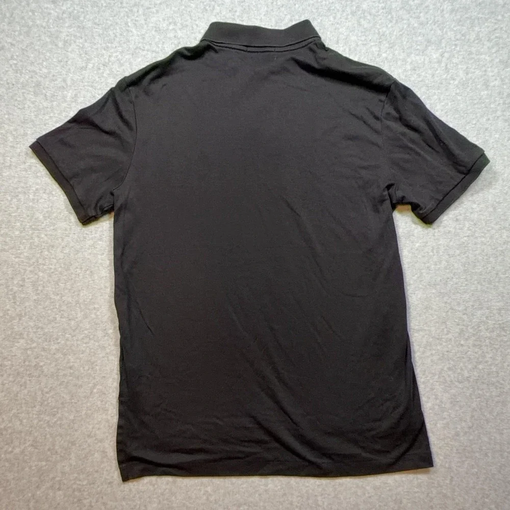 Polo Ralph Lauren Polo Shirt Mens Medium Black Pima Soft Touch Cotton Pony Logo